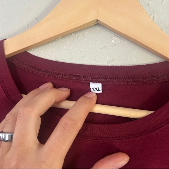 Be Kind Short Sleeve T-Shirt - Red Casual Summer XXL - Picture 2 of 6